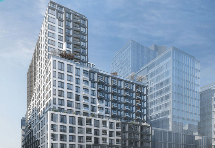 Looking to the Architectural Features and Finishes of Empire Quay Condos at Queens Quay E & Richardson St