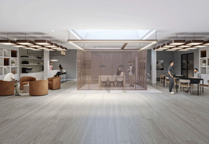 Open Concept Billiards Lounge with Seating at Empire Quay House Condos