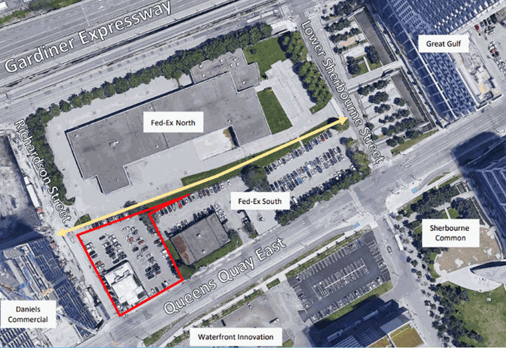Site Plan of 162 Queens Quay