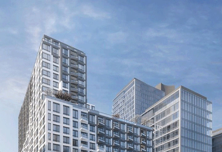 Skyline View of Empire Quay House Condos