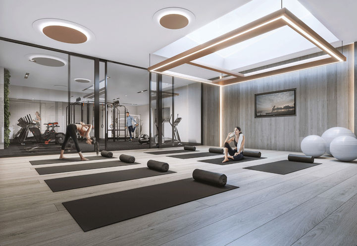 Yoga Studio at Empire Quay House Condos