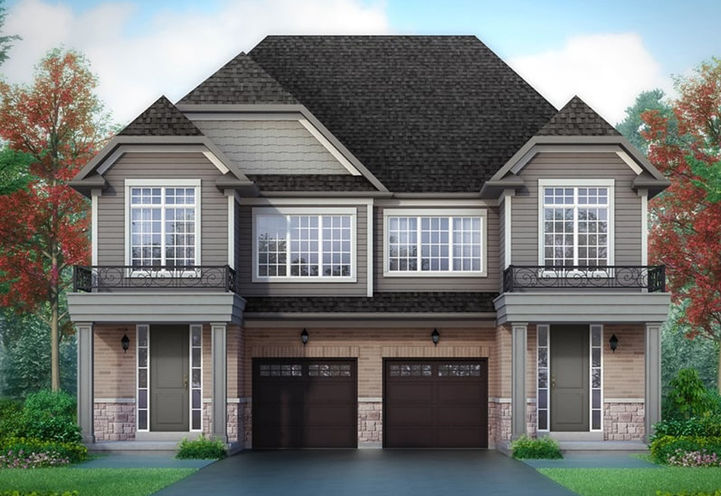 Erin Glen Homes Exterior View of Semi Detached Homes