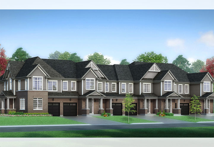 Erin Glen Homes Exterior View of Towns From an Angle