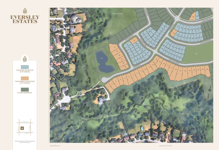 Eversley Estates Aerial View of Site Plan