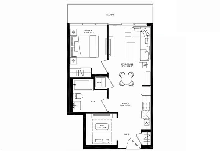 Hanoi Floor Plan at Exchange District Condos 2