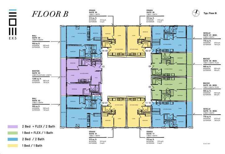 EX3 Condos Typical Plate B