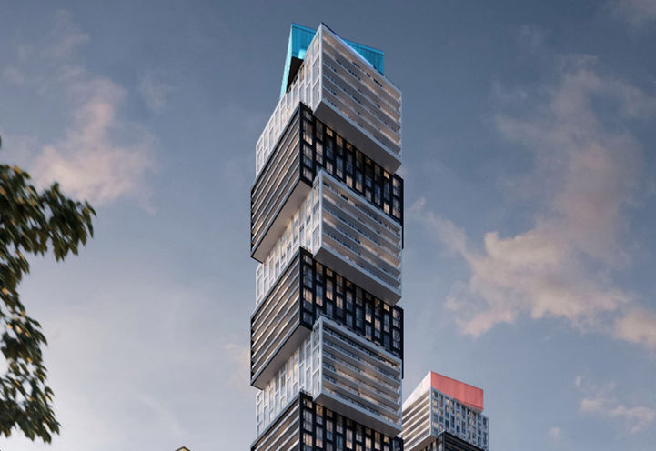 The Exchange District Condos 3 Close Up View of Upper Level Exteriors