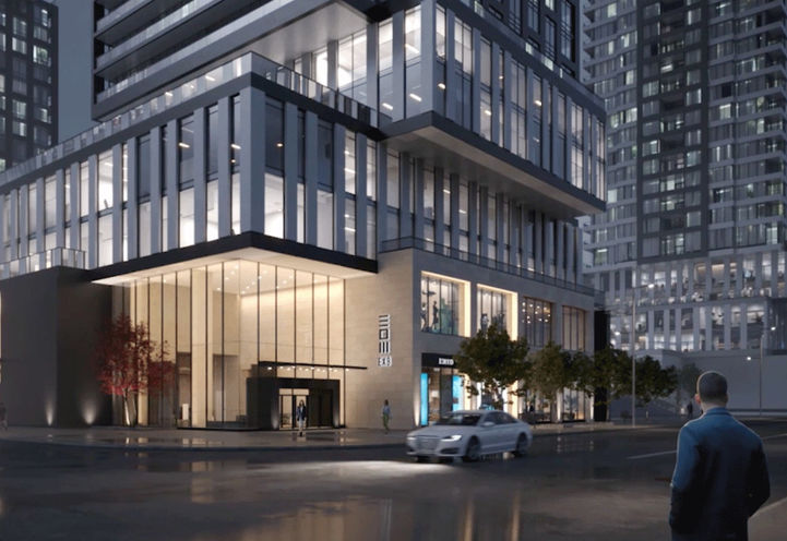 The Exchange District Condos 3 Lobby Entrance  and Street Level View