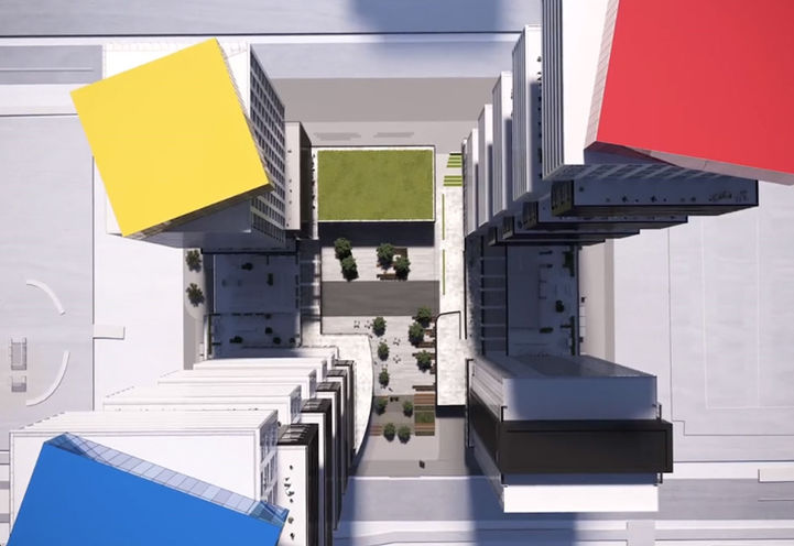 The Exchange District Condos 3 Looking Down into Promenade