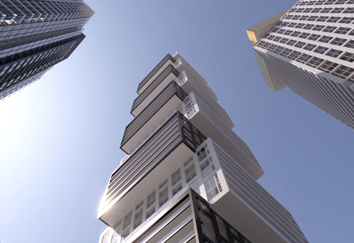 The Exchange District Condos 3 Looking Up at the Tower