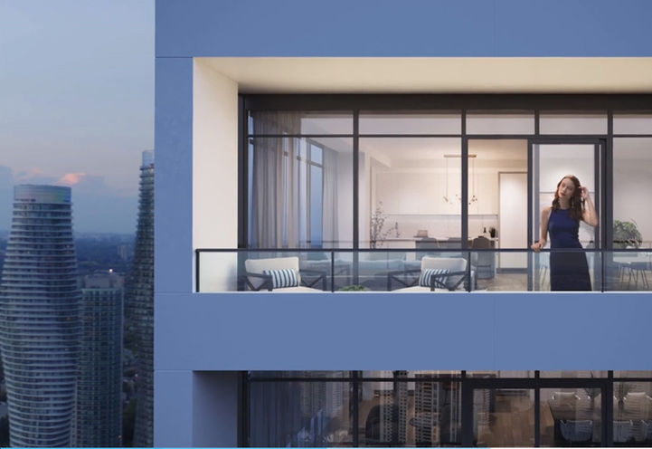 The Exchange District Condos 3 Looking at Private Balcony