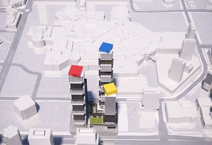 The Exchange District Condos 3 Massing Diagram of Community