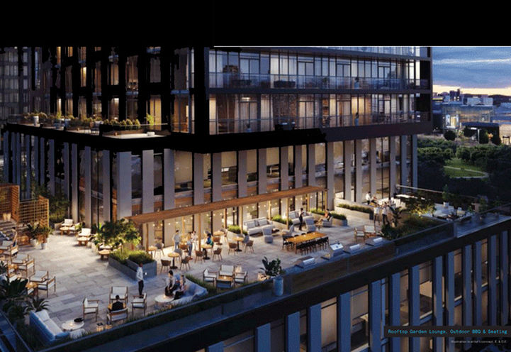 The Exchange District Condos 3 Rooftop Terrace Garden Lounge, BBQ Lounge and Seating