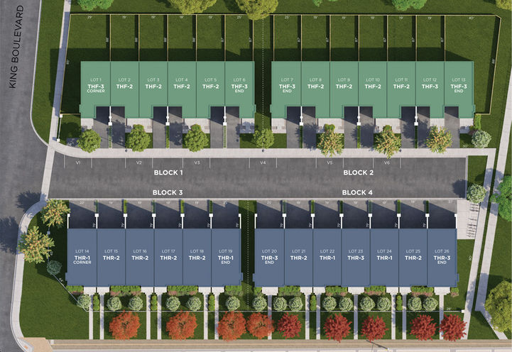 Fifth Avenue Homes King Aerial View of Site Plan
