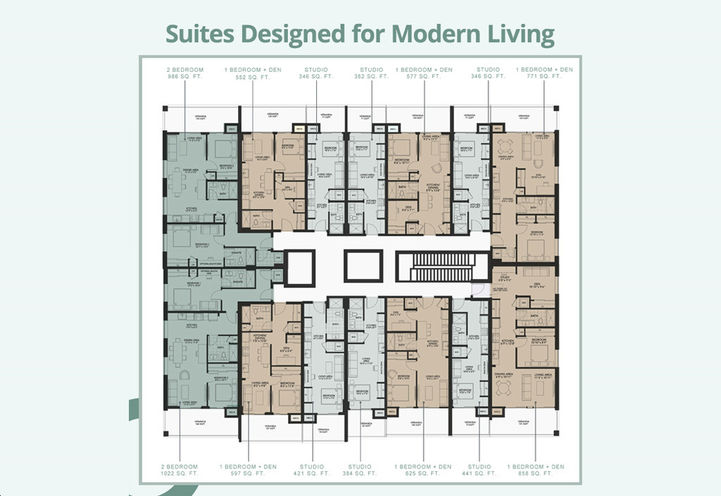 Flex Condos Typical Floor Keyplate