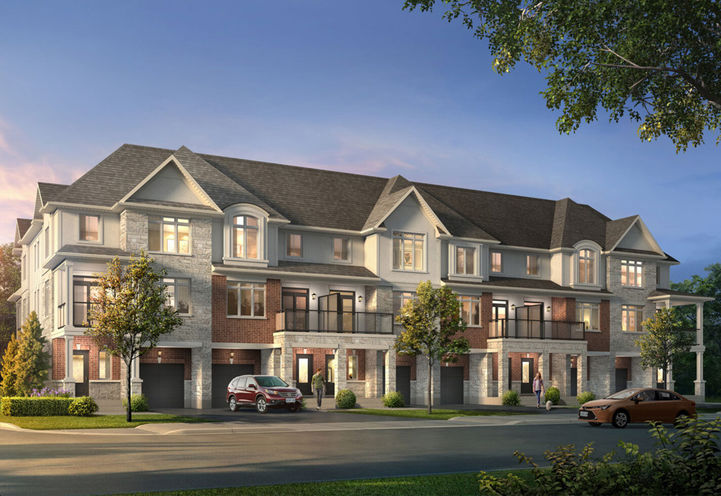 Foothills of Winona Homes Streetscape View of Townhome Exteriors