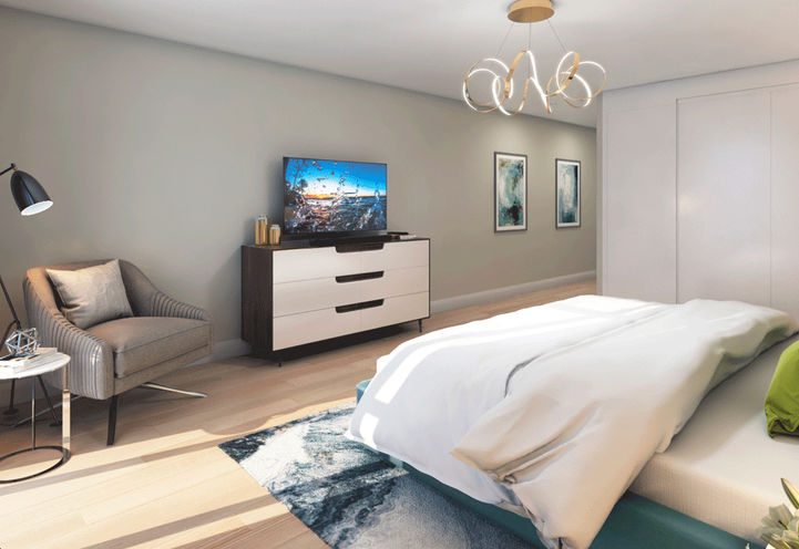 Bedroom Interior of Four Me Condos