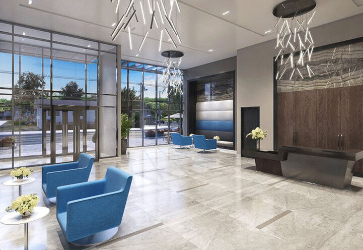 Four Me Condos Lobby with Concierge