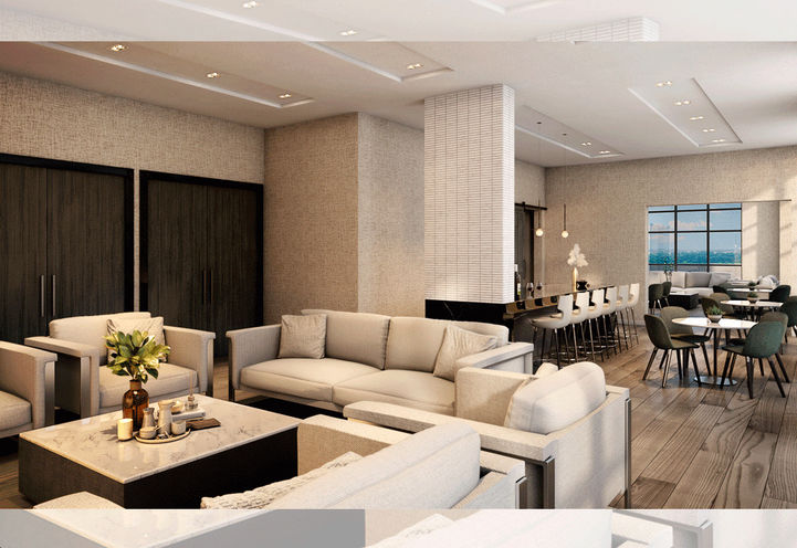 Four Me Condos Lounge Interior