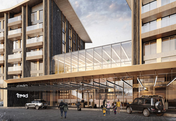 Freed Blue Mountain Condos Exterior View of Entrance