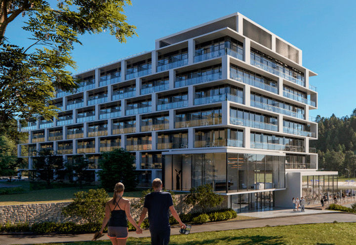 Freed Horseshoe Residences - Close Up of Building Exterior