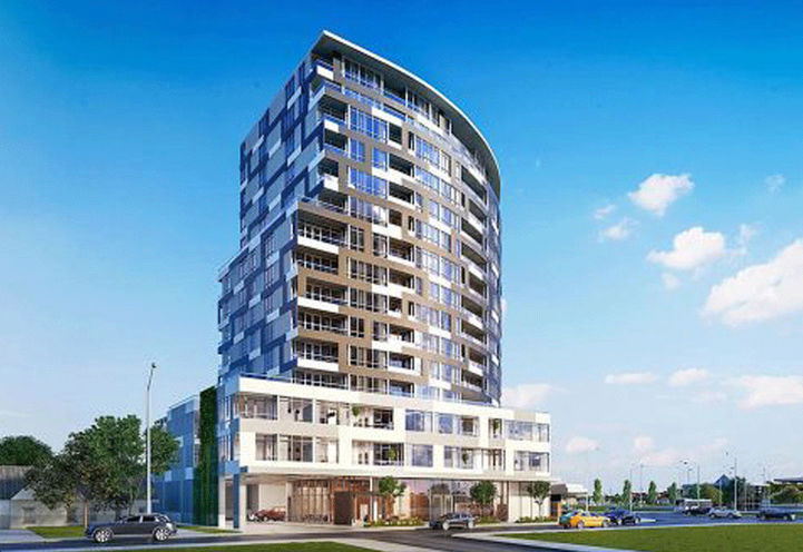 Aerial View of Futura Condos