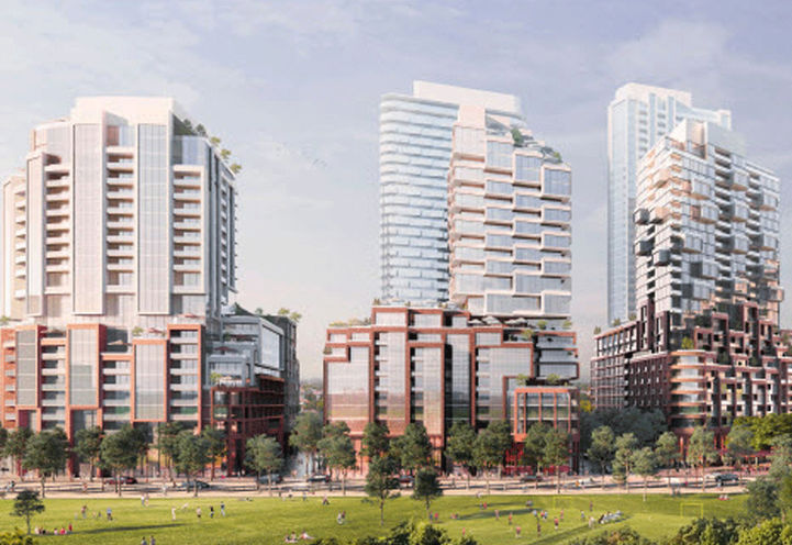 Galleria 03 Condos, Close Up View of Communities Building Exterior