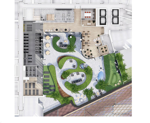 Galleria 3 Condos, 3rd Floor Amenity Plan