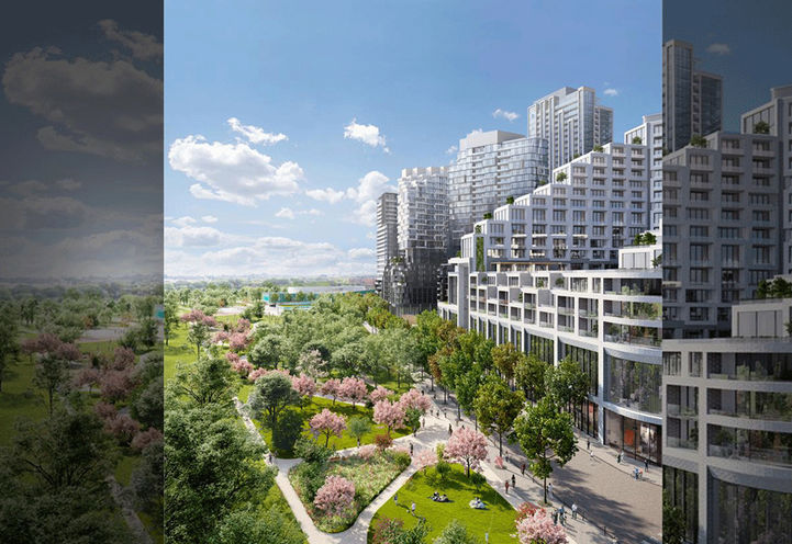 Galleria 3 Condos, Aerial View of Neighborhood Park