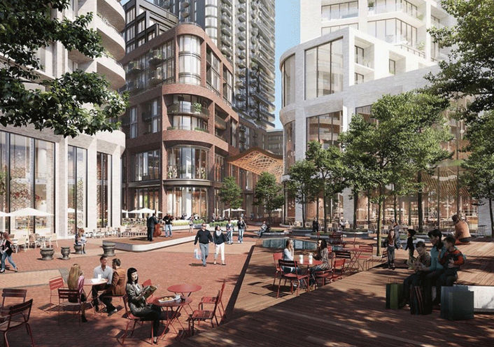 Galleria 3 Condos, Community Courtyard Area and Public Spaces