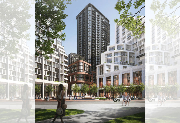 Galleria 3 Condos Daytime View of Tower From the Park