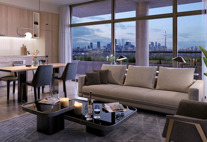 Galleria 3 Condos, Living Room Suite Interior