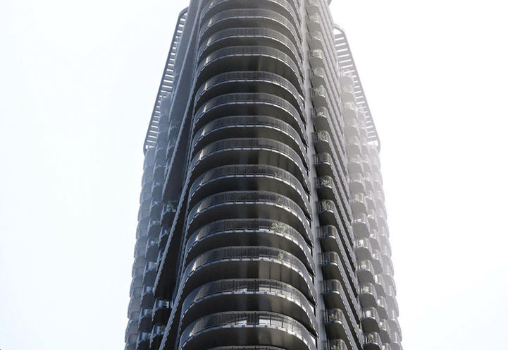 Galleria 3 Condos Looking at Exterior Mid Levels of the Tower