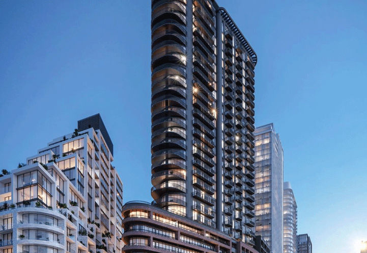 Galleria 3 Condos, Looking to the Balconies and Terraces