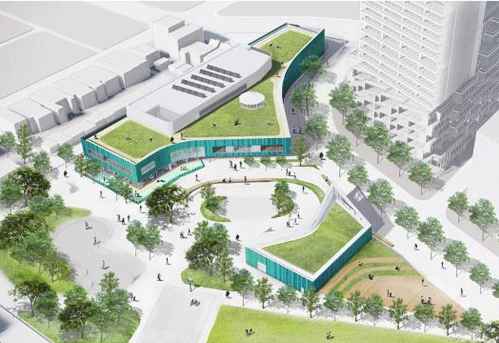 Aerial View of Community Centre at Galleria on the Park Condos