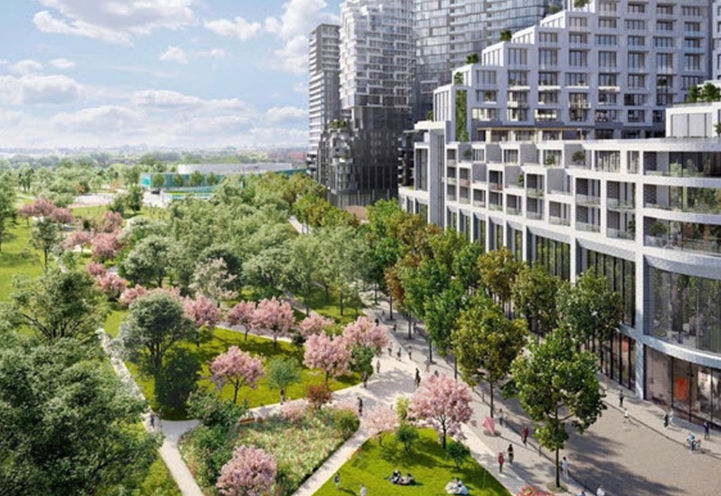 Aerial View of Park at Galleria on the Park Communities