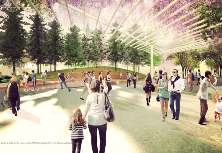 Community Centre Skating Trail at Galleria on the Park Condos