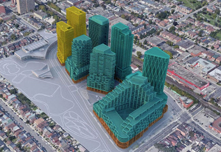 Galleria on the Park-Massing Diagram