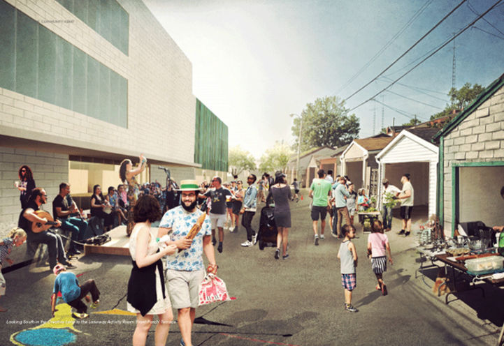 Western Lane way near the New Community Centre