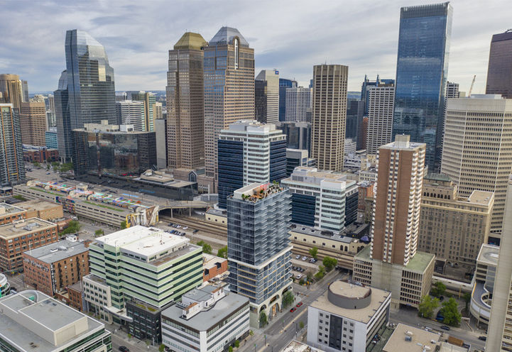 Gallery Condos Bird's Eye View of Tower Exteriors