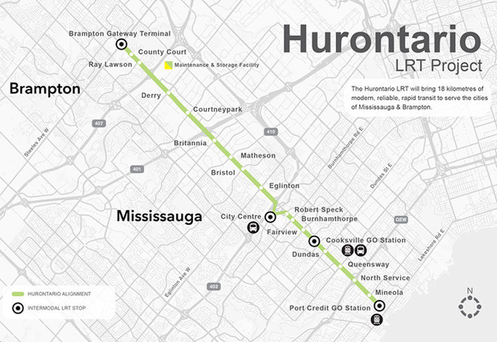 Gemma Condos Hurontario LRT Map