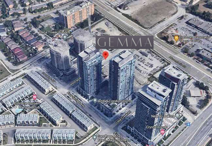 Gemma Condos Satellite View of Project Location