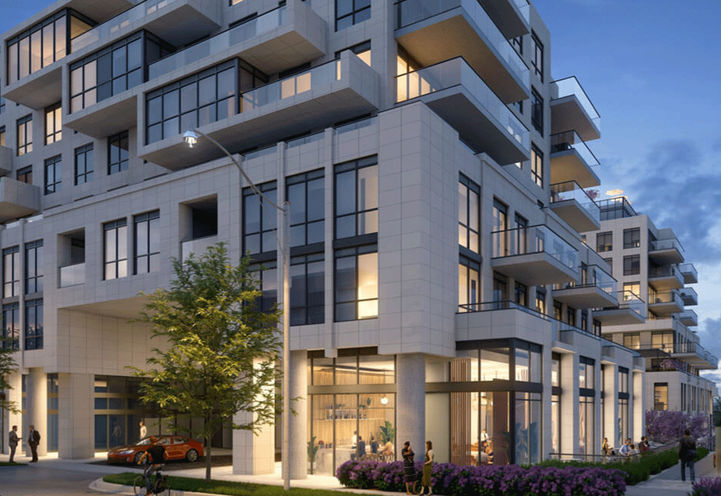 Glenhill Condos Exterior Street Level View of Entrance and Lower Level