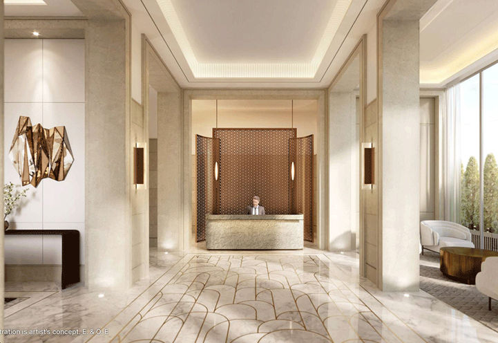 Glenhill Condos - Resident Lobby with Concierge