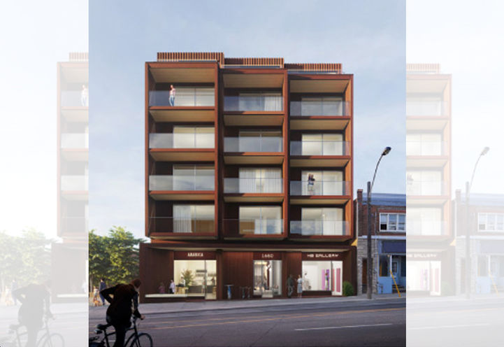 Grain Mass Timber Lofts- Exterior View of Building Front From Street