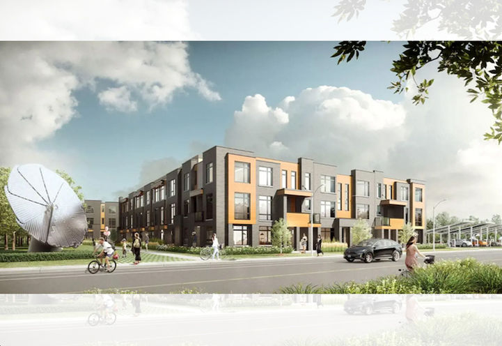 Green Earth Village Homes Street Level View of Building Exteriors