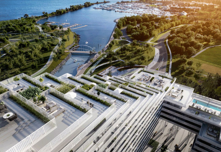 Harbourwalk Condos Aerial View