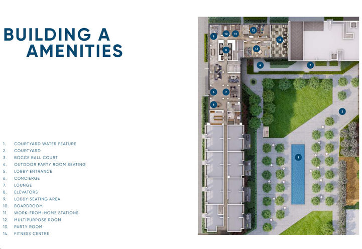 Harbourwalk Condos - Building A Amenity Plan