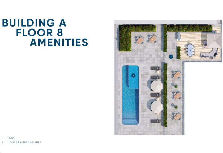 Harbourwalk Condos - Building A Floor 8 Amenity Plan