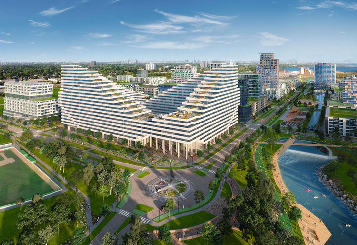 Harbourwalk Condos Southwest Aerial View